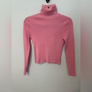 Zara Turtleneck Sweater- Pink